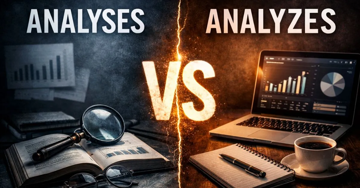 Analyses or Analyzes