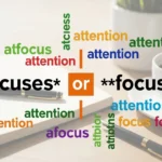 focusses or focuses