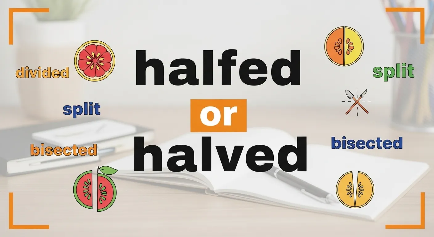 halfed or halved