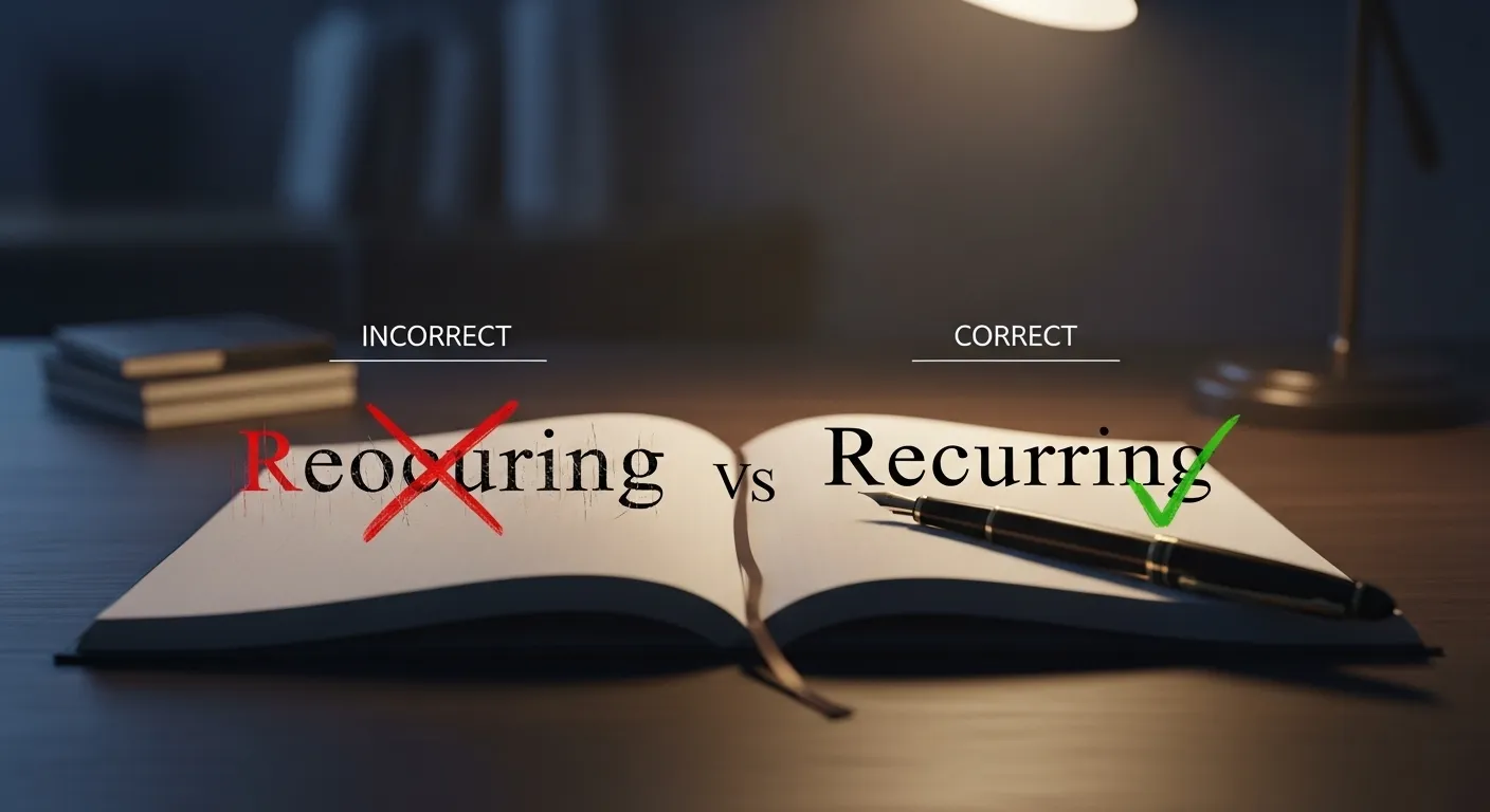 reoccuring or recurring