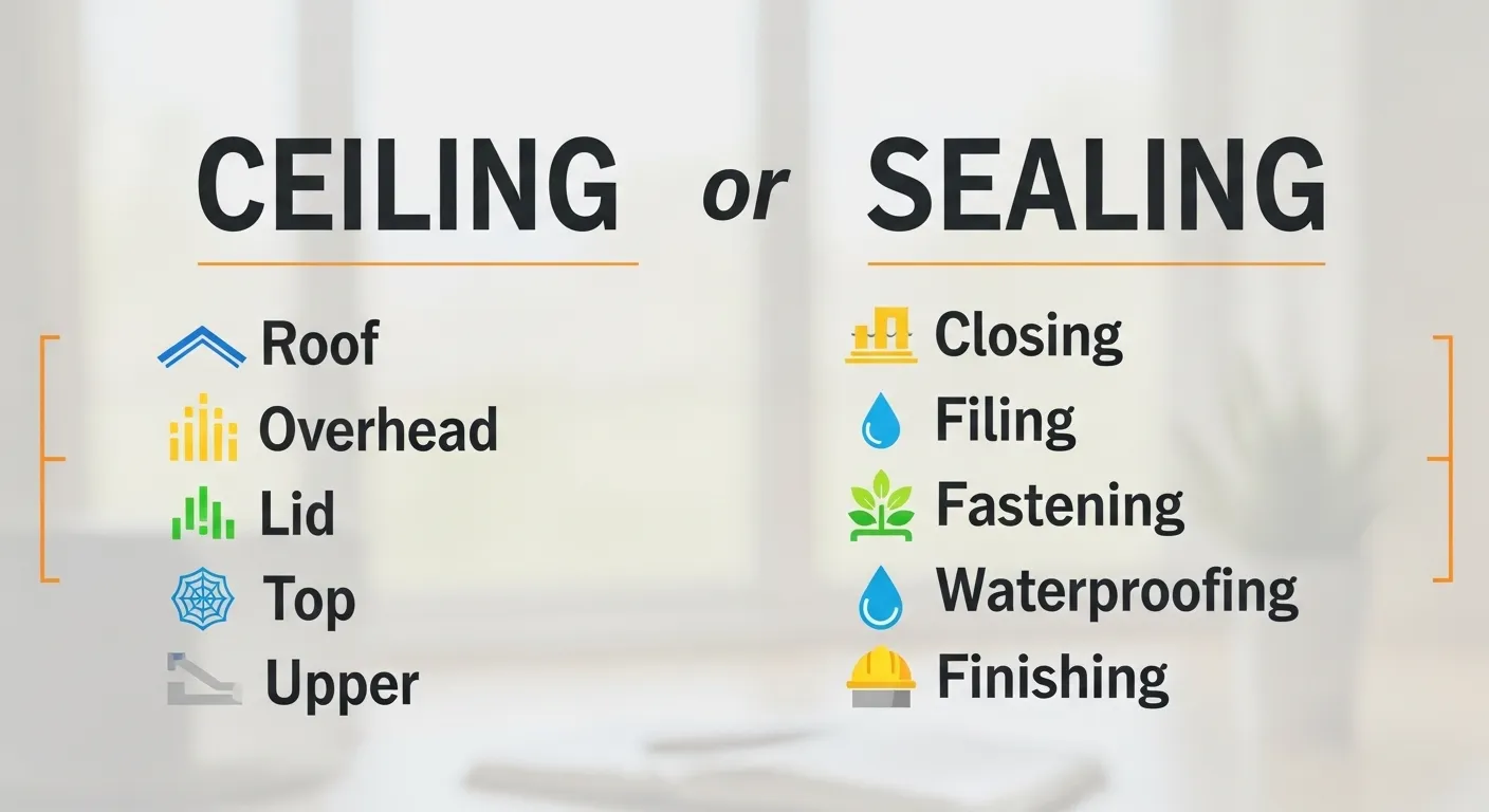 Ceiling or sealing
