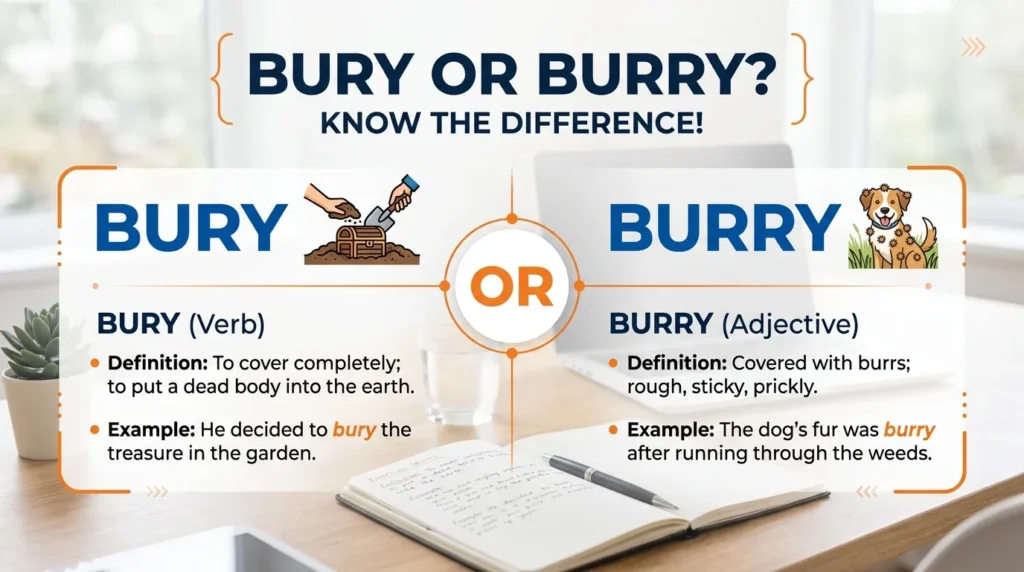 Difference Between Bury and Burry