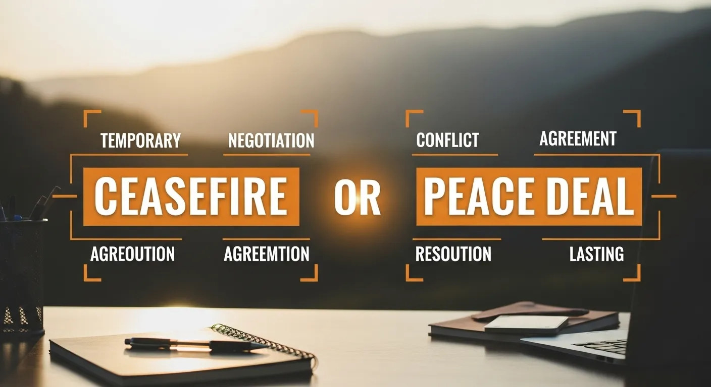 ceasefire or peace deal