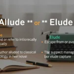 Allude or elude