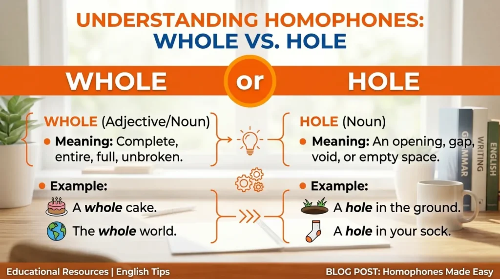 Difference Between Whole and Hole