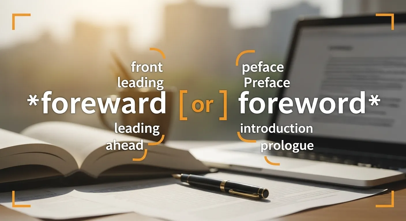 foreward or foreword