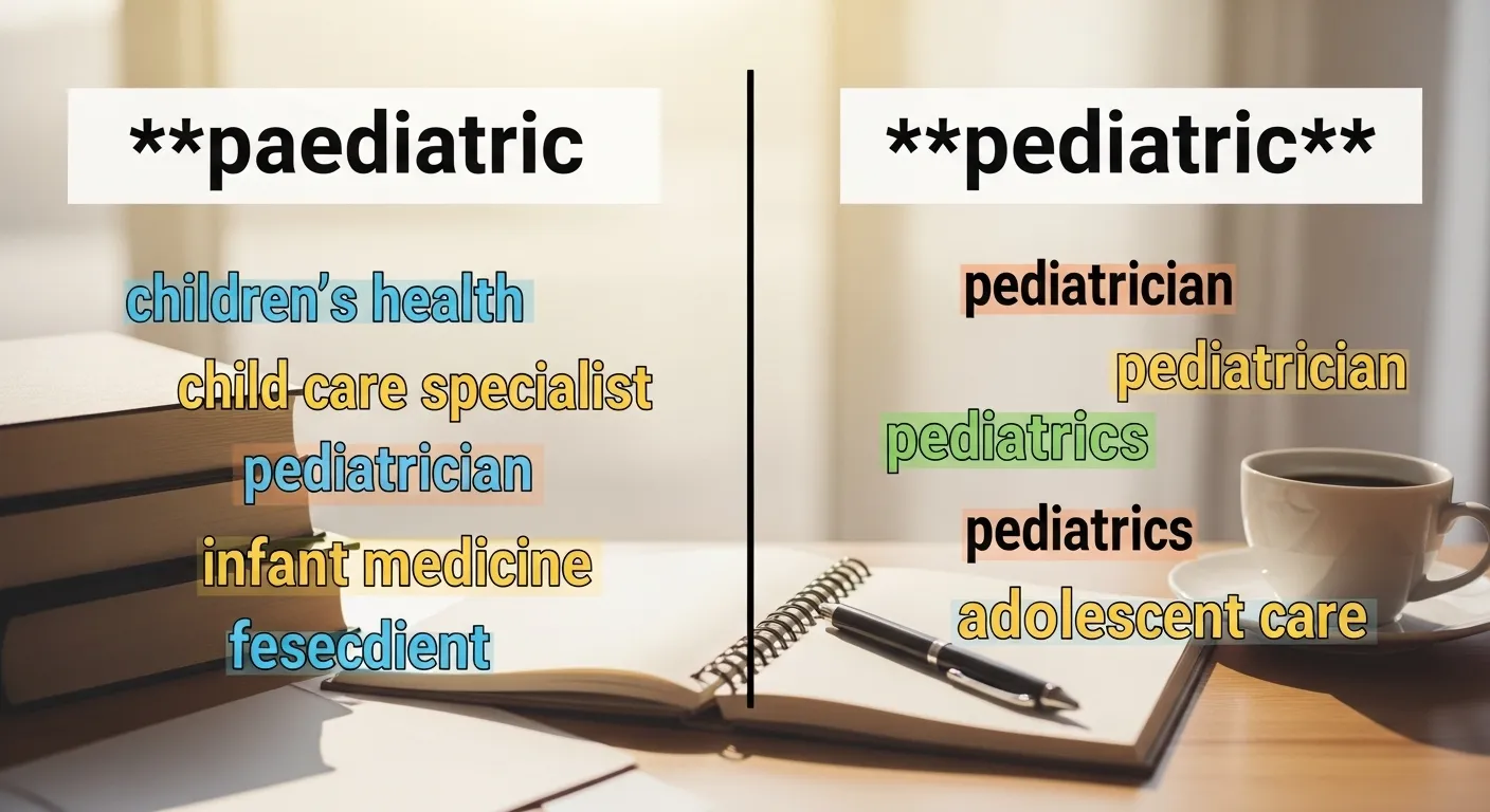 paediatric or pediatric