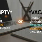 empty or vacant