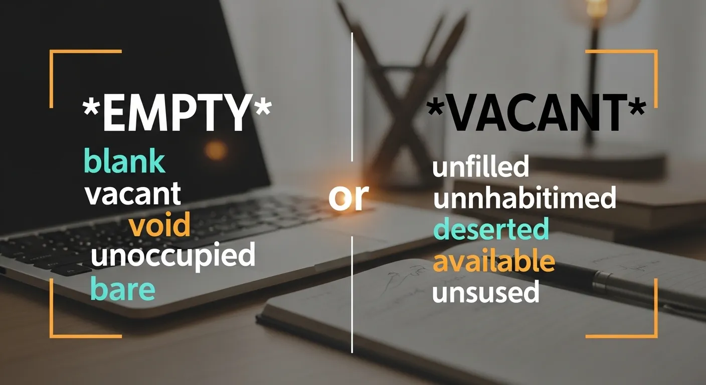 empty or vacant