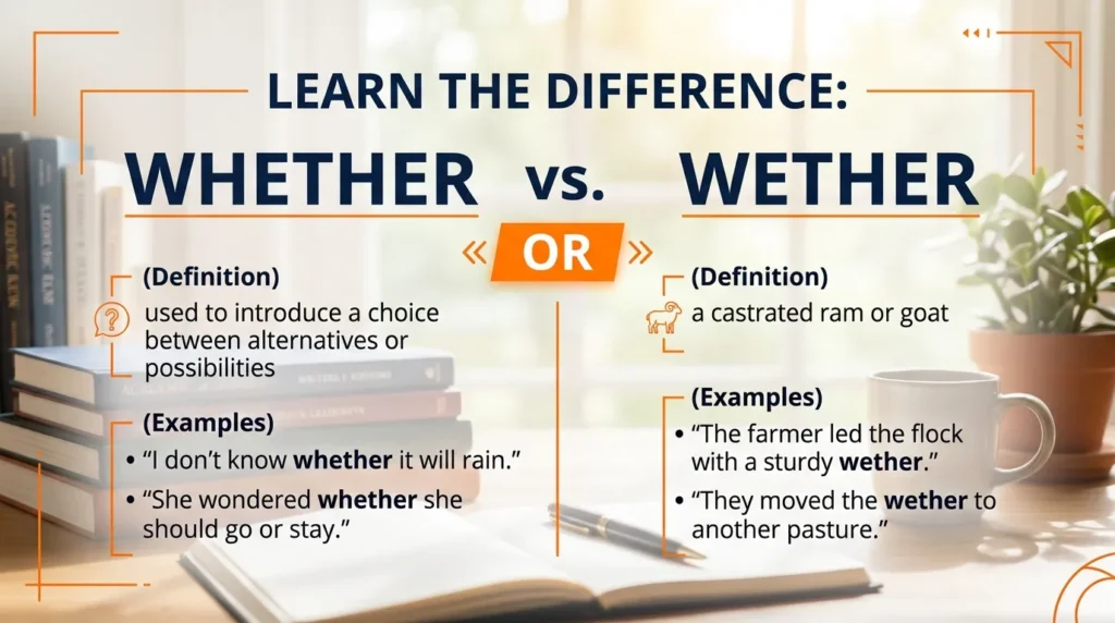 Why People Confuse Wether and Whether